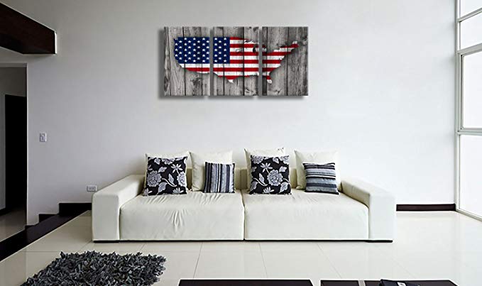 Wooden American Flag