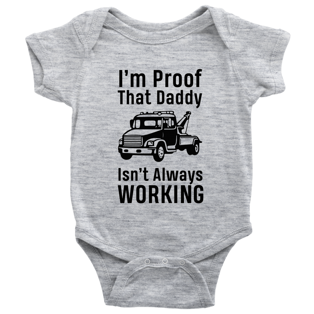 I'm Proof That Daddy Isn't Always Working Onesie - view 3