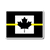 Thin Yellow Line Canadian Sticker