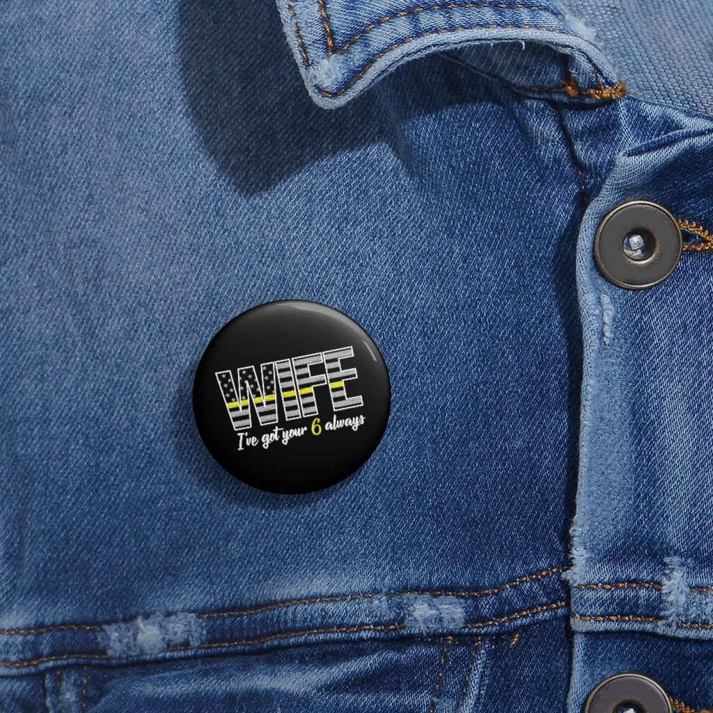 Thin Yellow Line Pin Buttons - view 4
