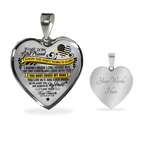 To My Tow Truck Operator Cross Necklace Gift Set - Towlivesmatter