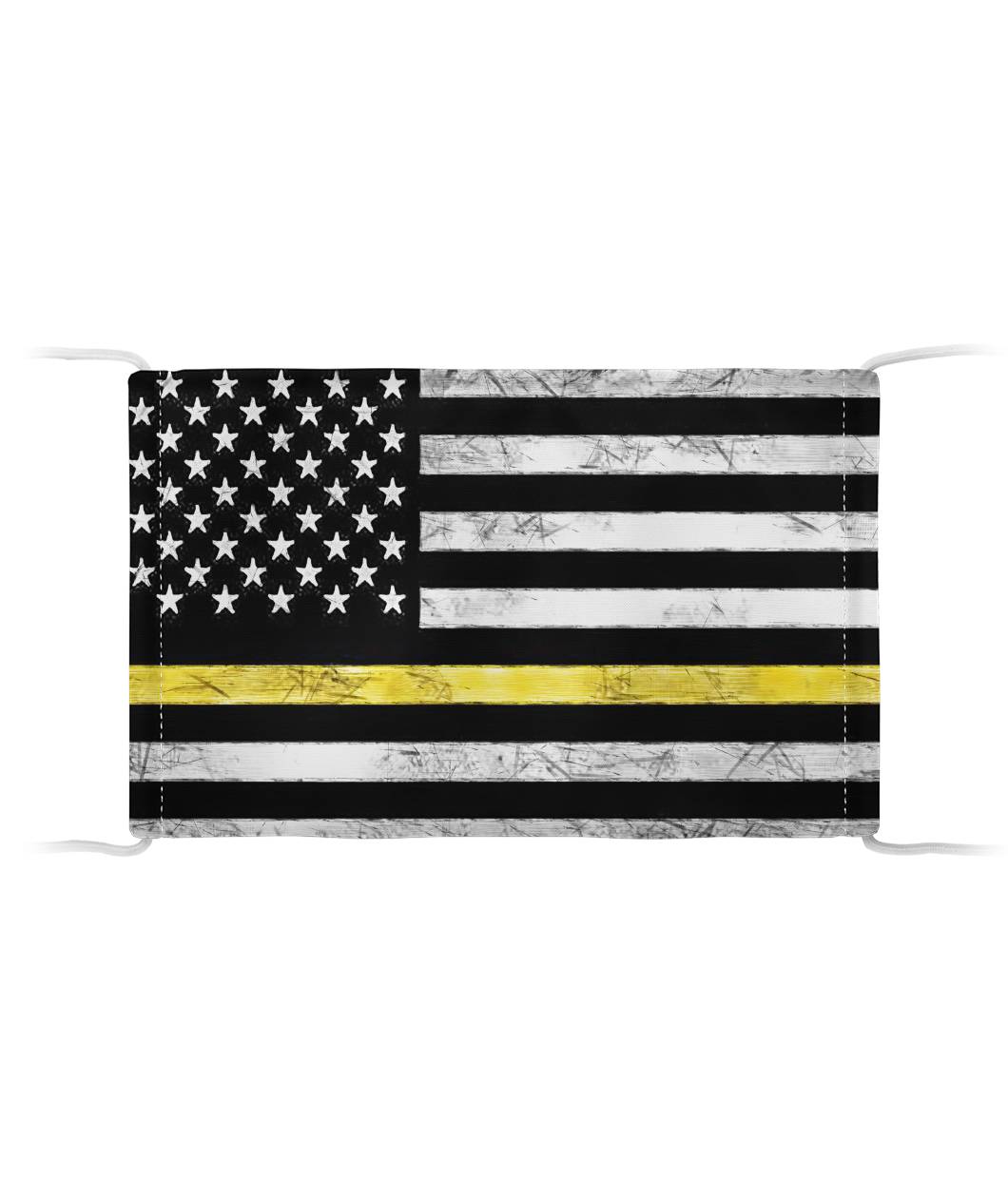 Thin Yellow Line Face Mask (Unisex) - view 4