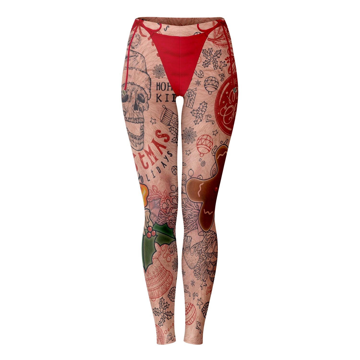 Dsquared2 Woman Leggings Red Size L Polyester, Elastane