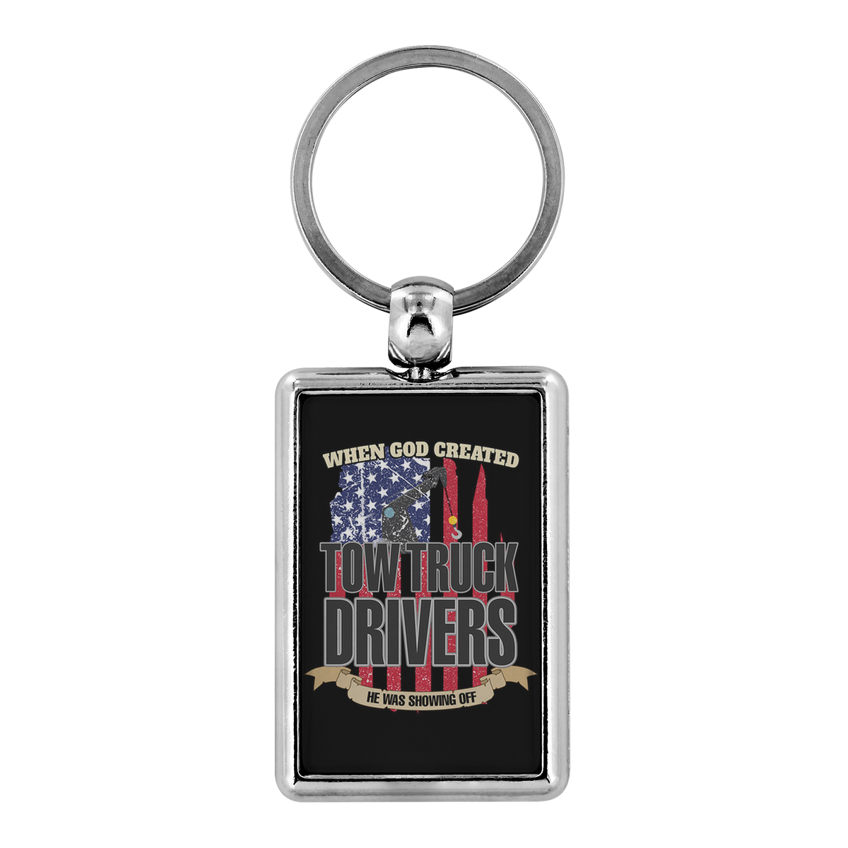 Proud Tow Truck Driver Keychain - view 2