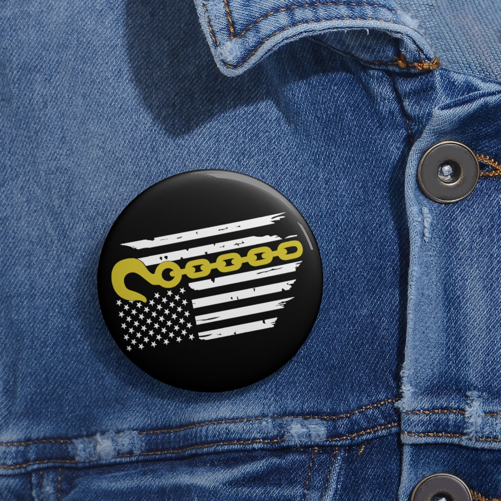 Thin Yellow Line Pin Buttons - view 2