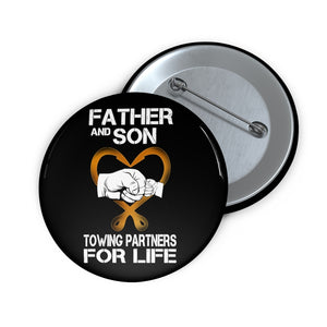 Father and Son Pin Buttons