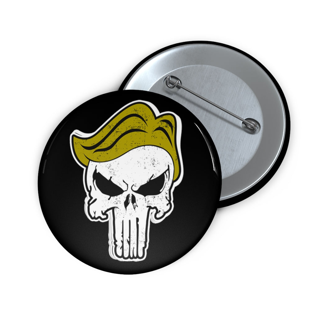 Trump Skull Pin Buttons