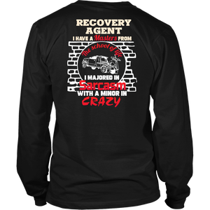 Recovery Agent Shirt - Towlivesmatter