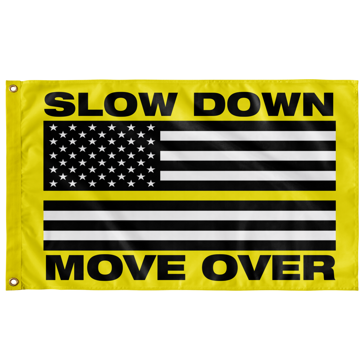 Slow Down Move Over Flag - view 2