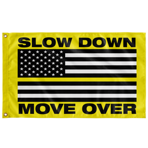 Slow Down Move Over Flag