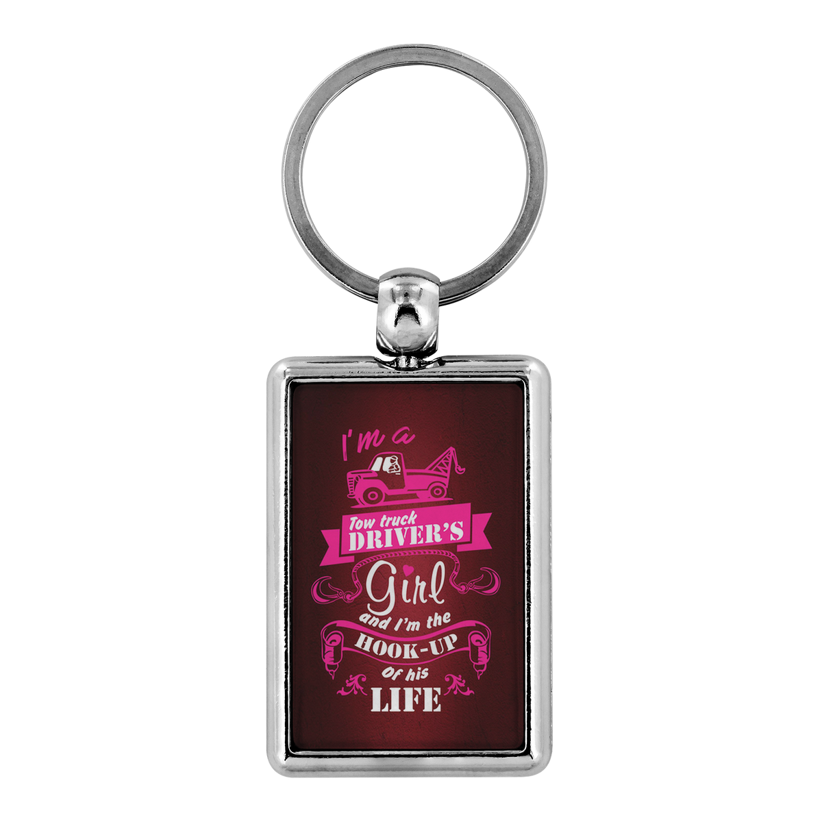 Proud Tow Truck Driver's Girl Keychain - view 2