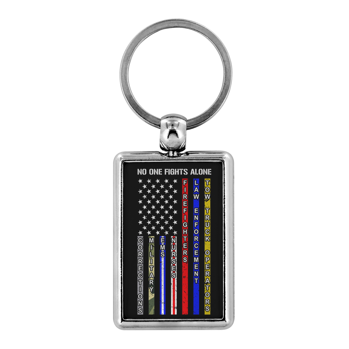 No One Fights Alone Keychain - view 2
