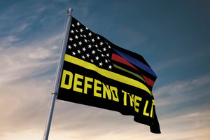 Defend The Line Towing Flag