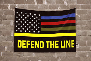 Defend The Line Towing Flag