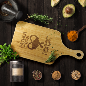 Father and Son Wood Cutting Board