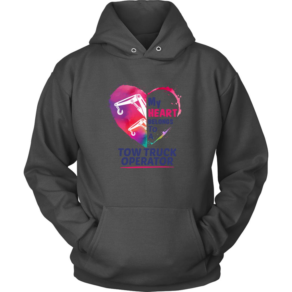 My Heart belongs to a Tow Truck Operator Hoodie - view 4