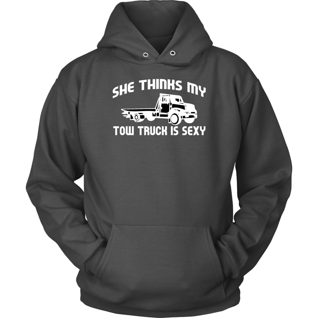 She Thinks My Tow Truck Is Shirt - view 12