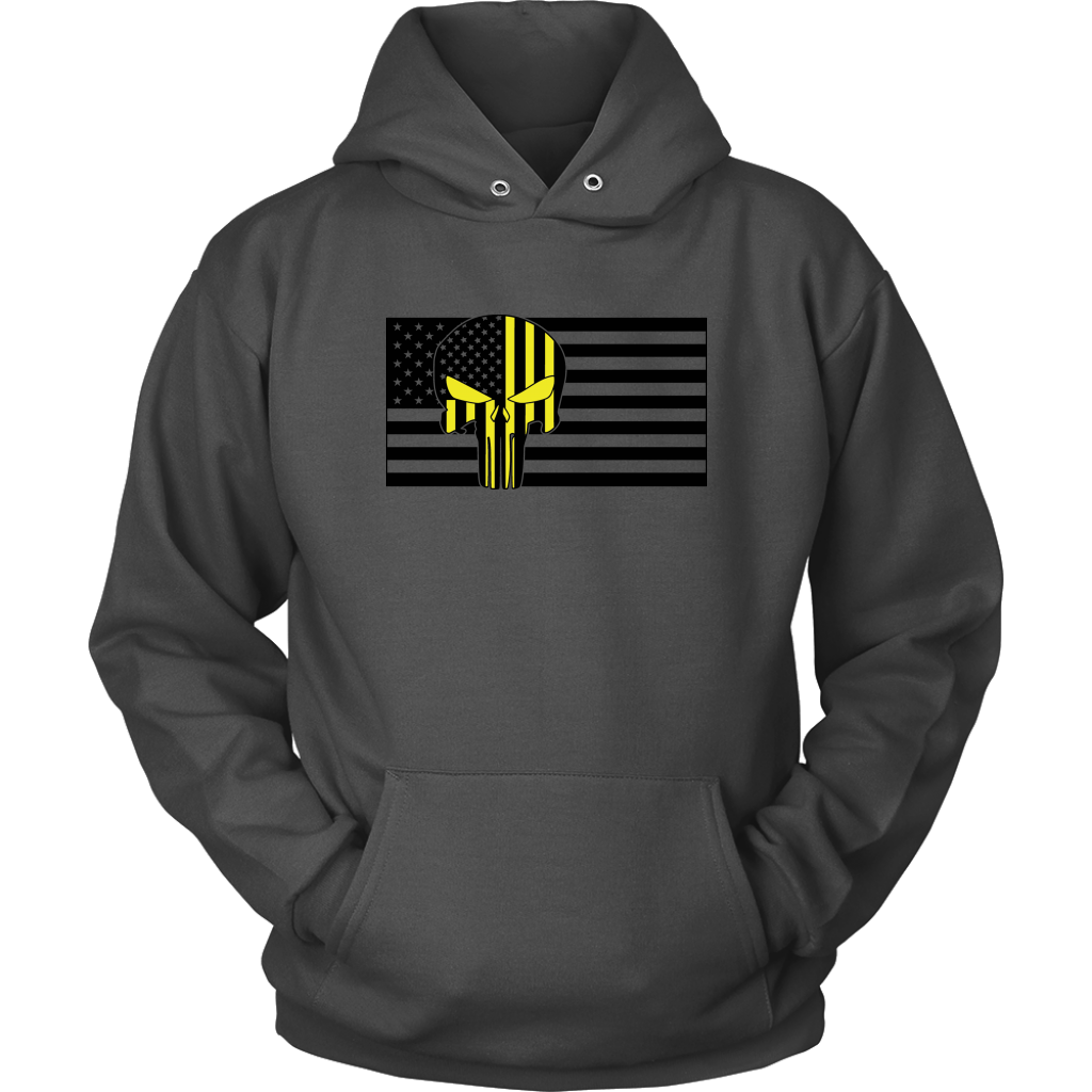 Thin Yellow Line Punisher Skull Shirt - view 10
