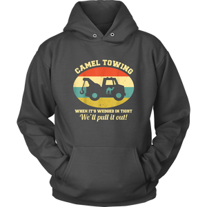 Camel Towing Retro Humor Saying Hoodie