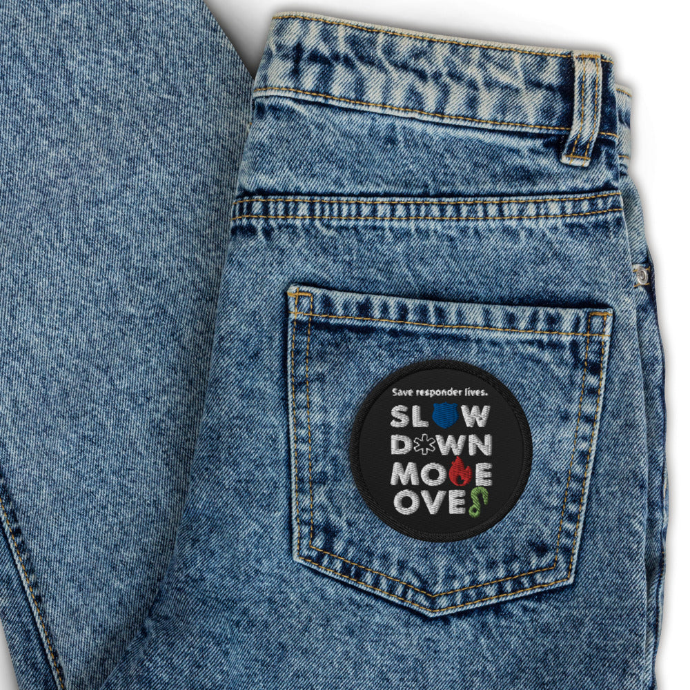 Slow Down Move Over Embroidered patches - view 3