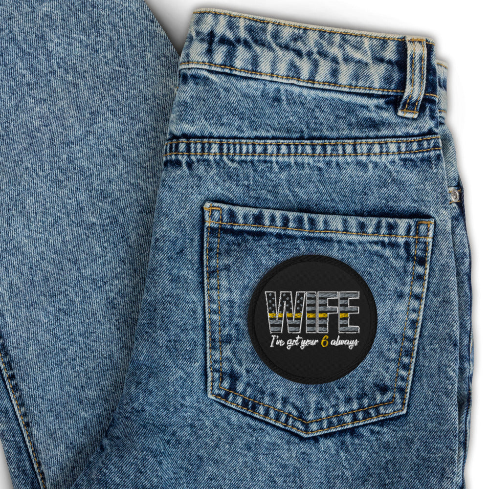 Wife I've Got Your 6 Embroidered patches - view 3