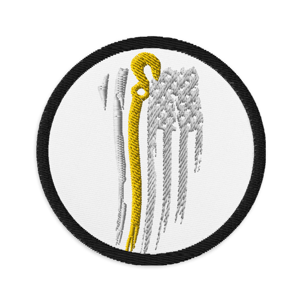 Thin Yellow Line J Hook Embroidered patches - view 7