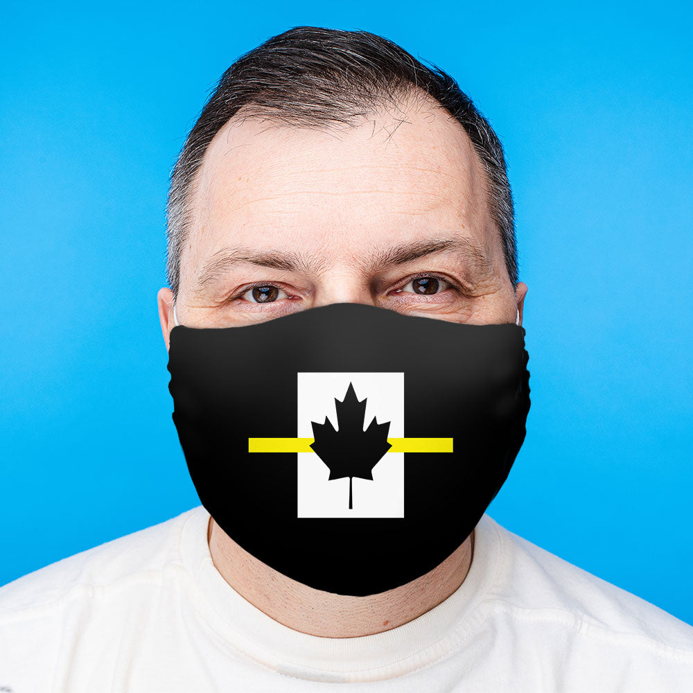 Thin Yellow Line Canadian Face Mask (Unisex)