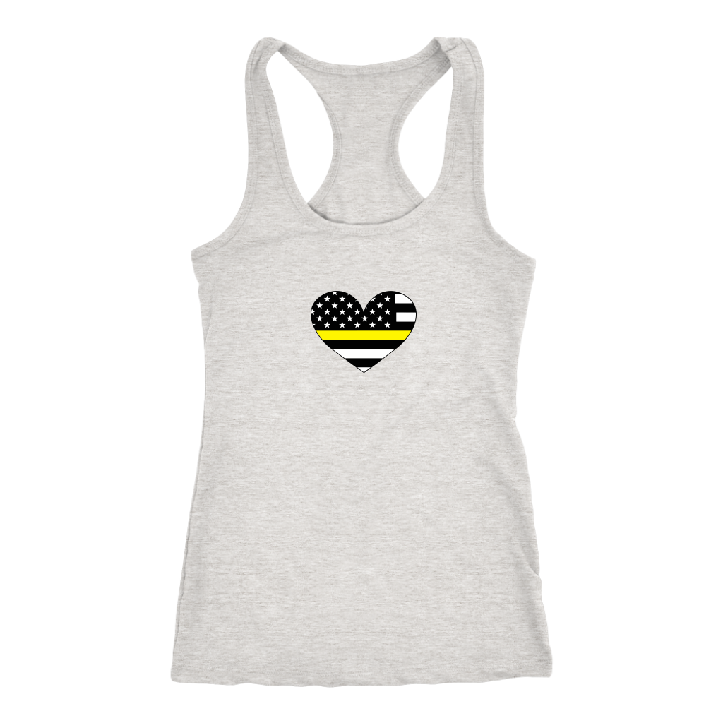 Thin Yellow Line Heart Shirt - view 2