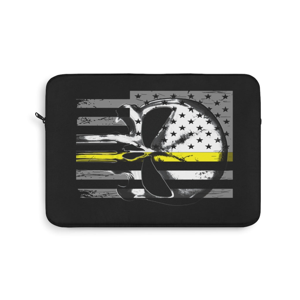 Thin Yellow Line Laptop Sleeve