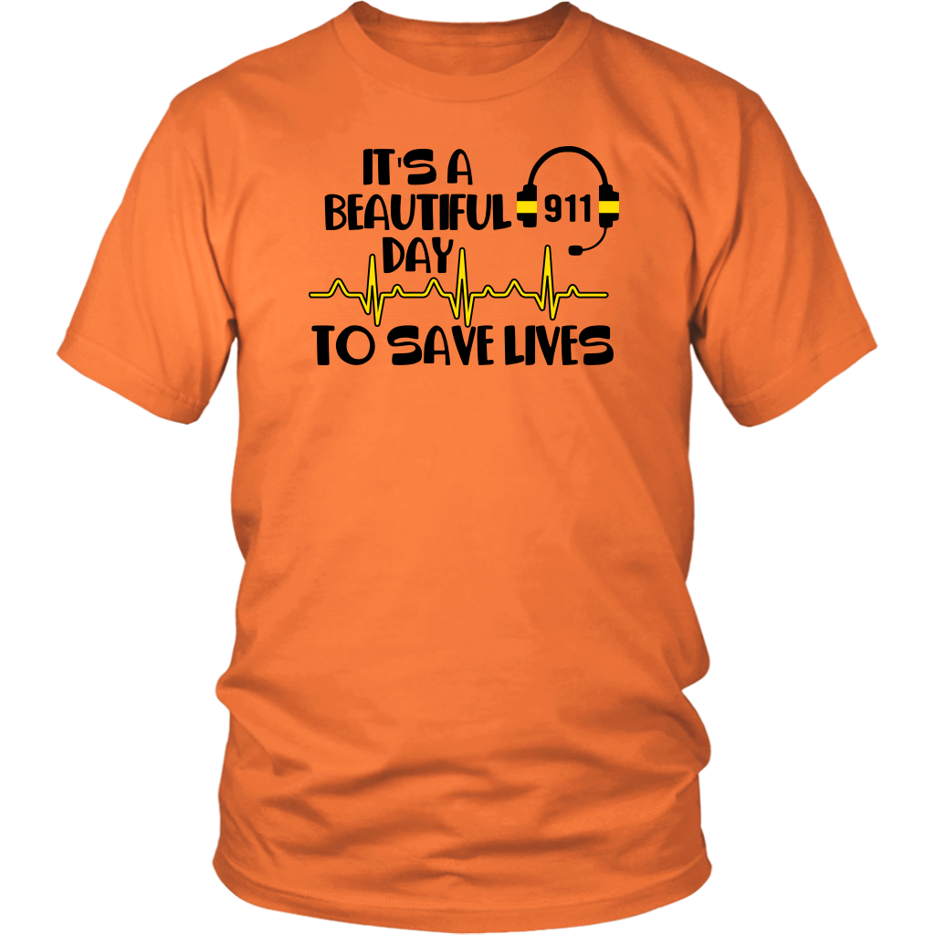 It's A Beautiful Day To Save Lives 911 Shirt - view 4