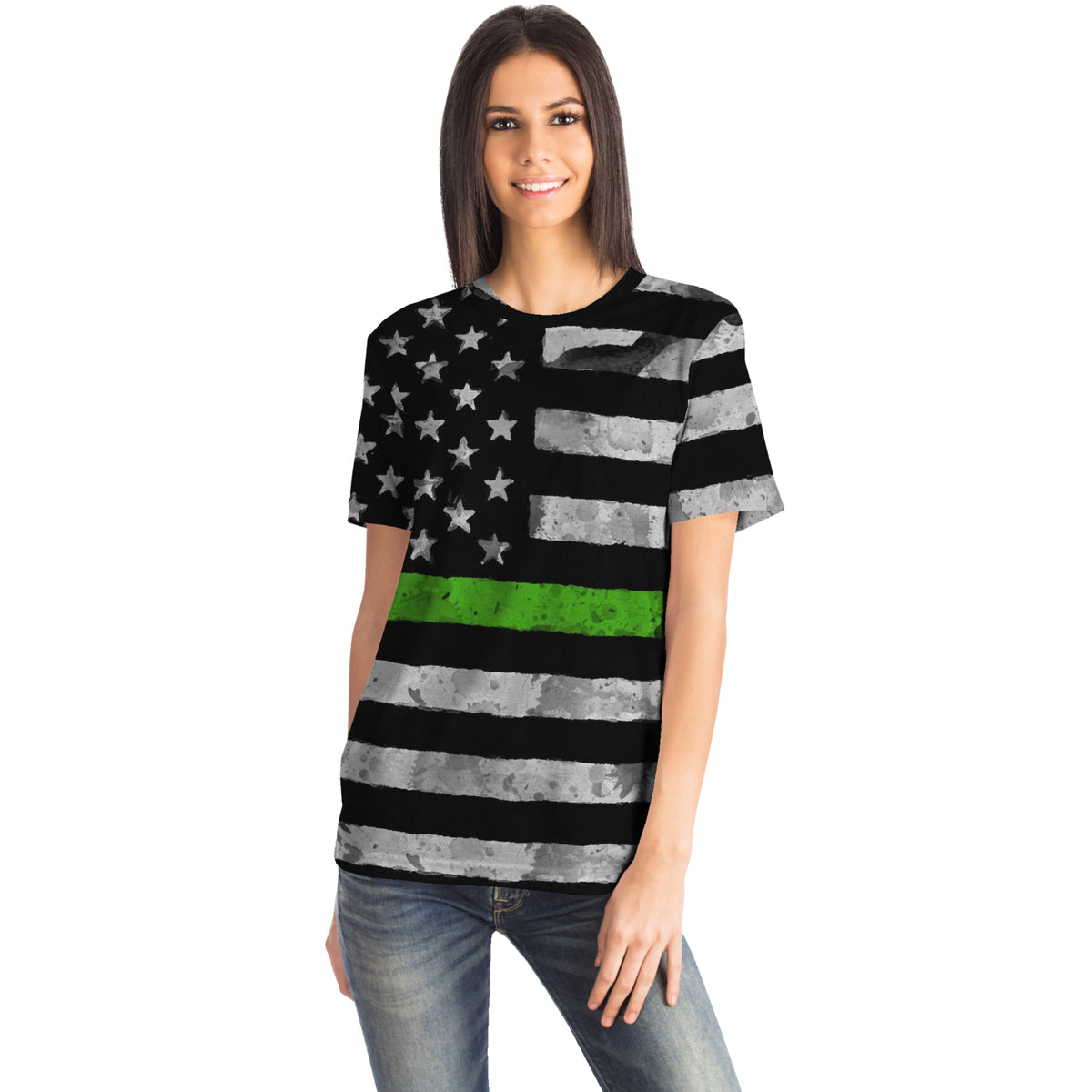 Then Green Line All Over Print Shirt - view 8