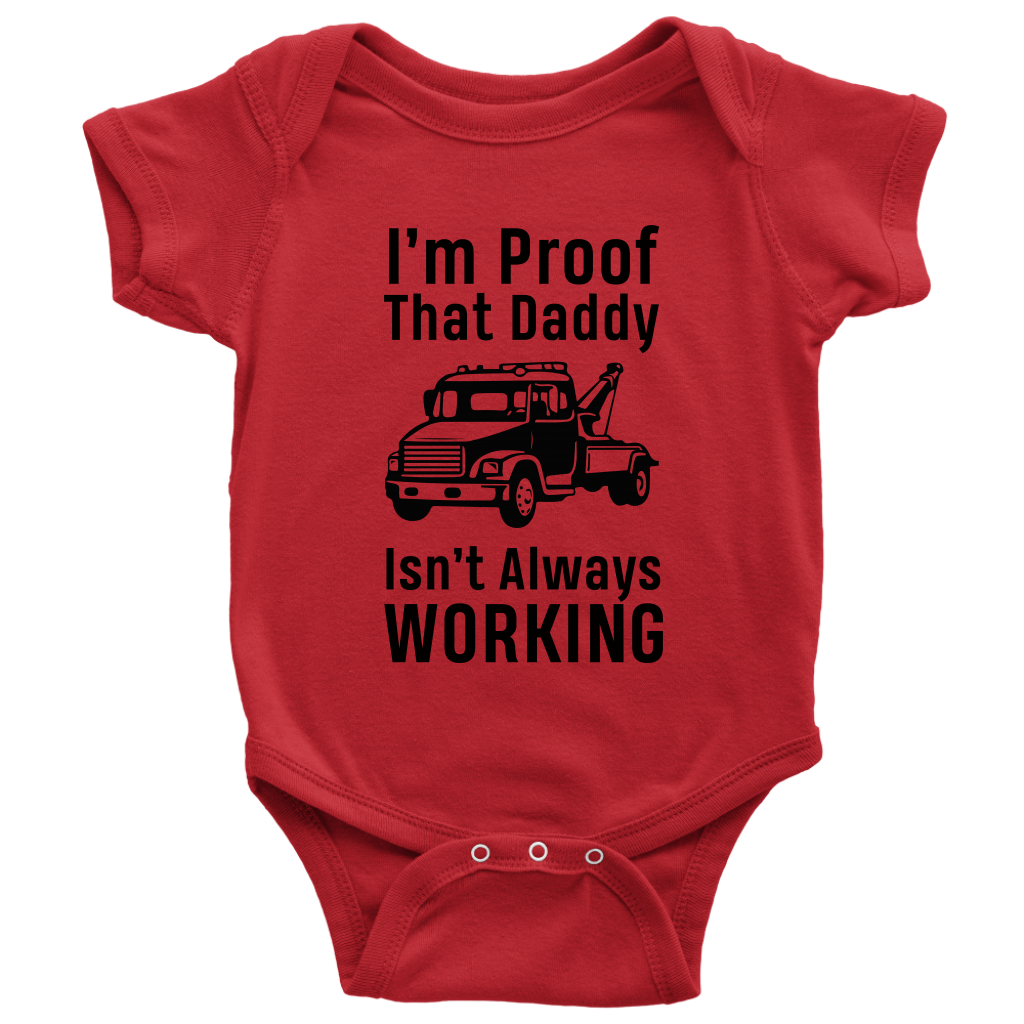 I'm Proof That Daddy Isn't Always Working Onesie - view 7