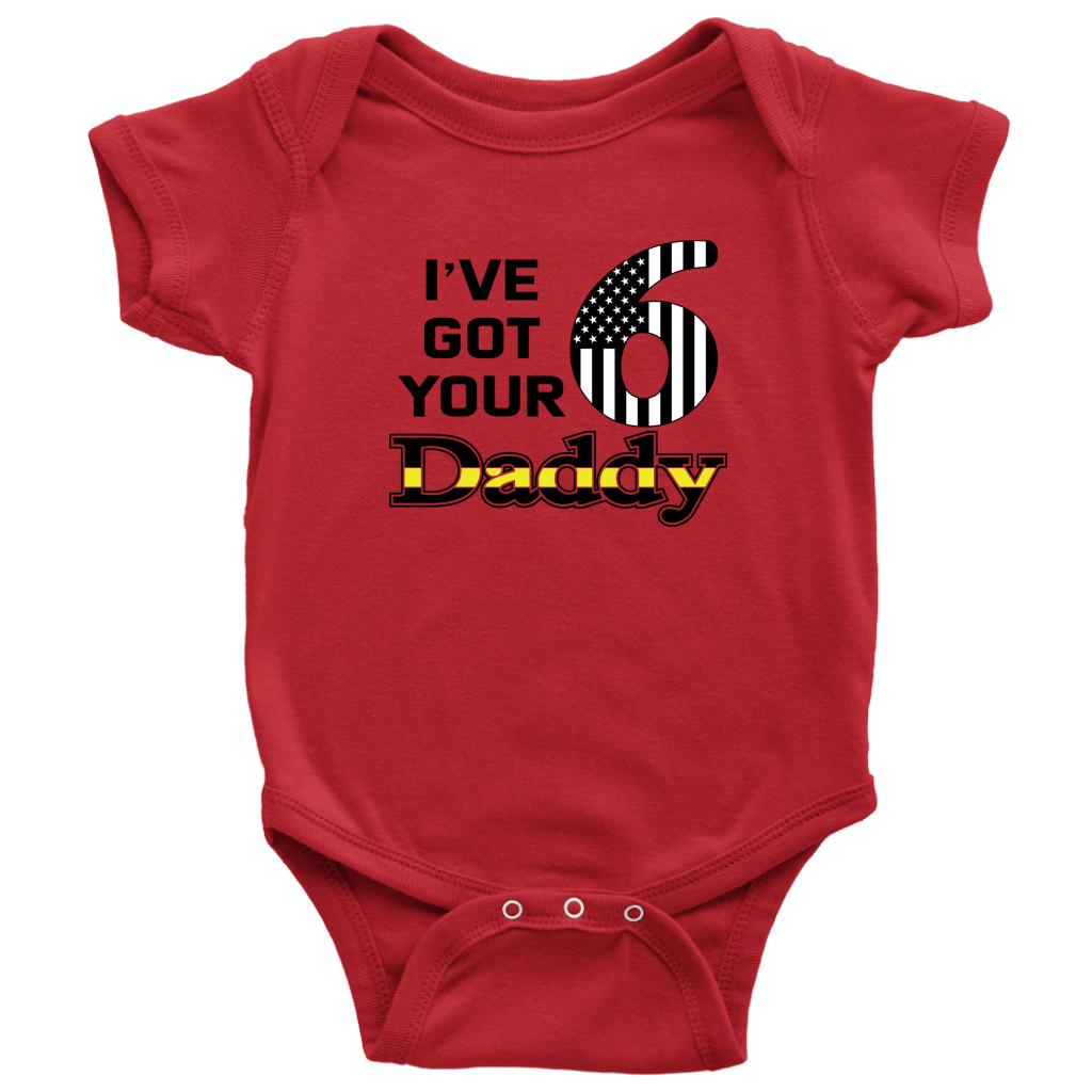 I've Got Your 6 Daddy Baby Onesie - view 5