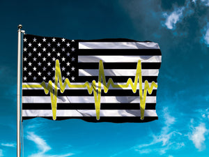 Thin Yellow Line Towing Flag - Premium Quality
