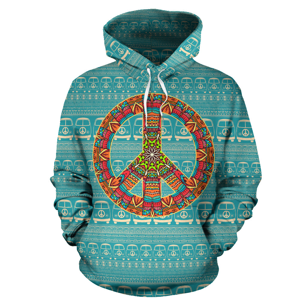 Peace Hippie Bus Hoodie
