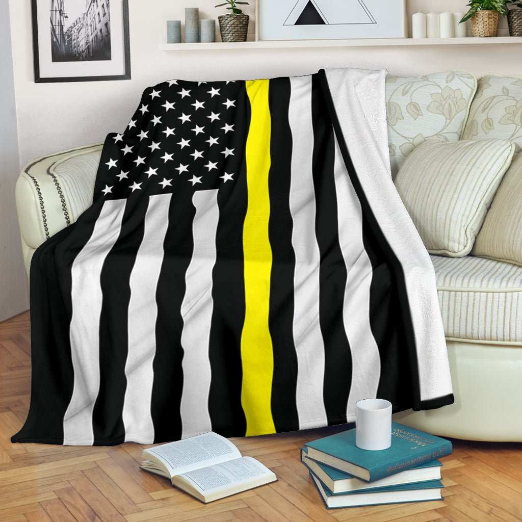Thin Yellow Line Blanket