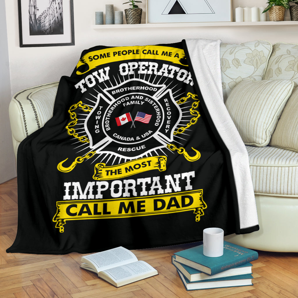Proud Tow Operator Dad Blanket
