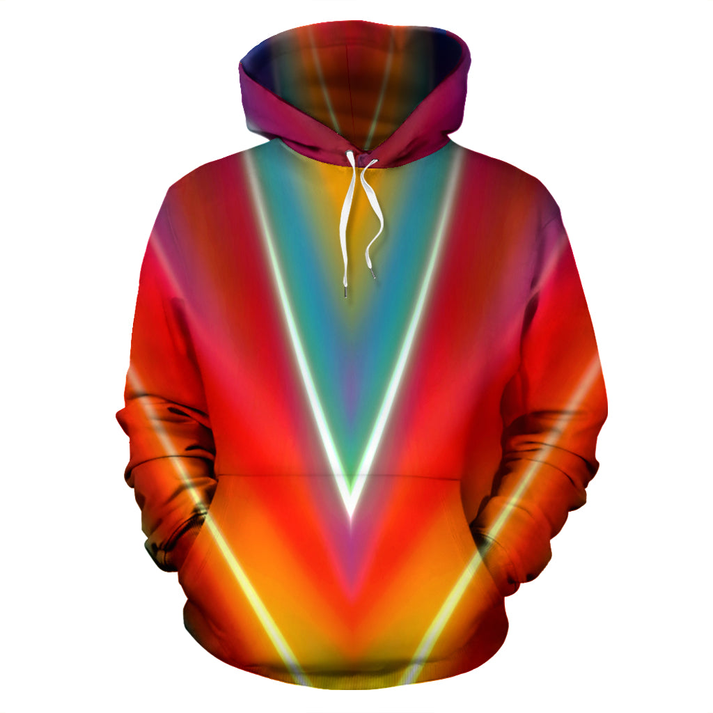 Purple and Blue Abstract Hoodie