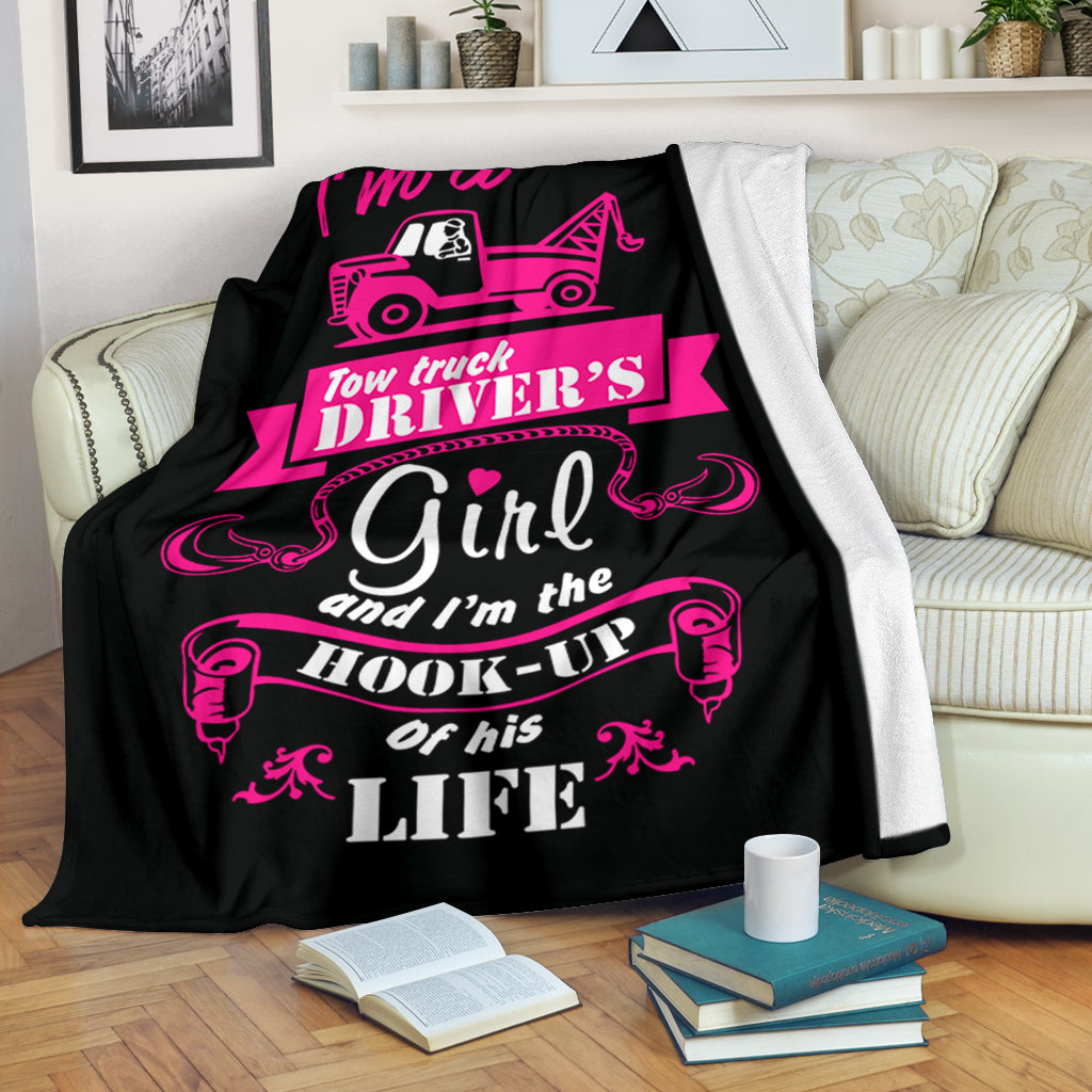 Tow Truck Driver's Girl Blanket
