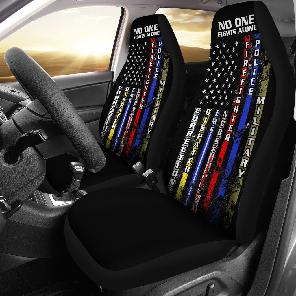 No One Fights Alone Car Seat Cover