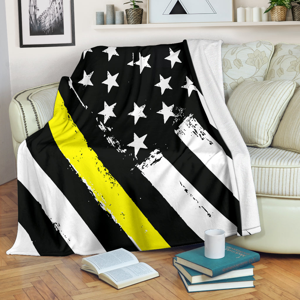 Thin Yellow Line Blanket