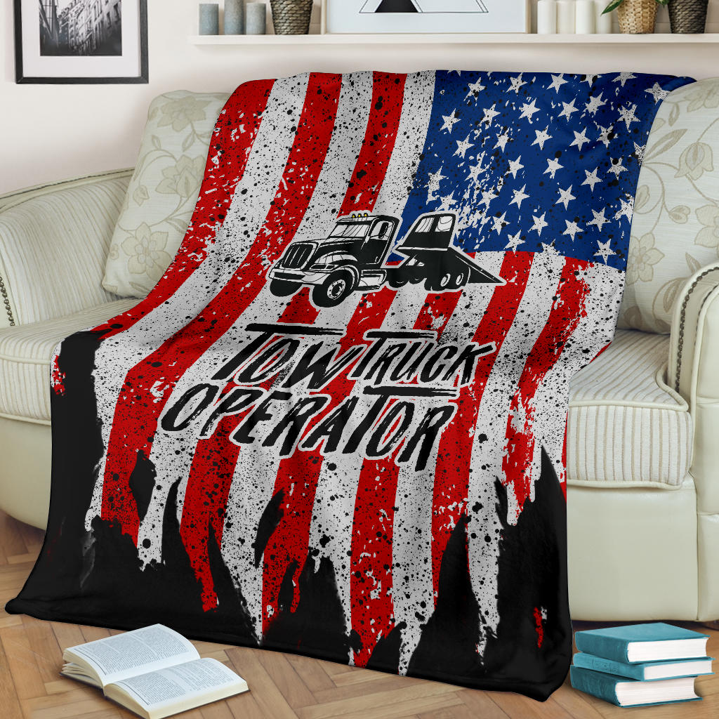 Proud Tow Truck Operator Blanket - Flatbed Version - view 2