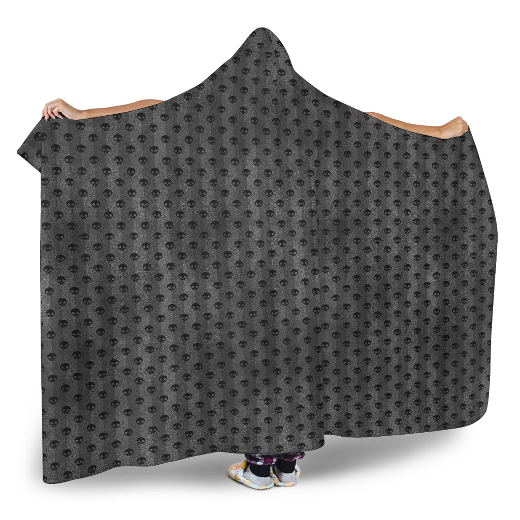 Black Skulls Hooded Blanket - view 2