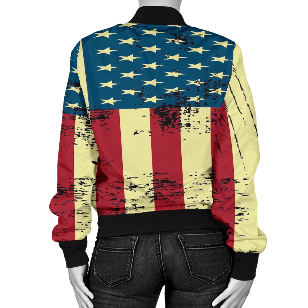 NP American Flag Women's Bomber Jacket - view 2