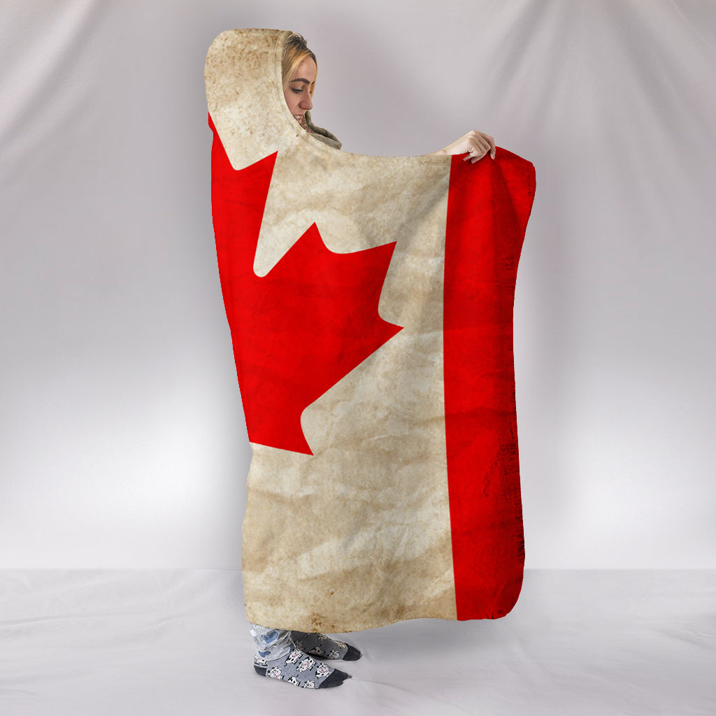 Custom Hoodie Blanket - Canadian Flag - view 2