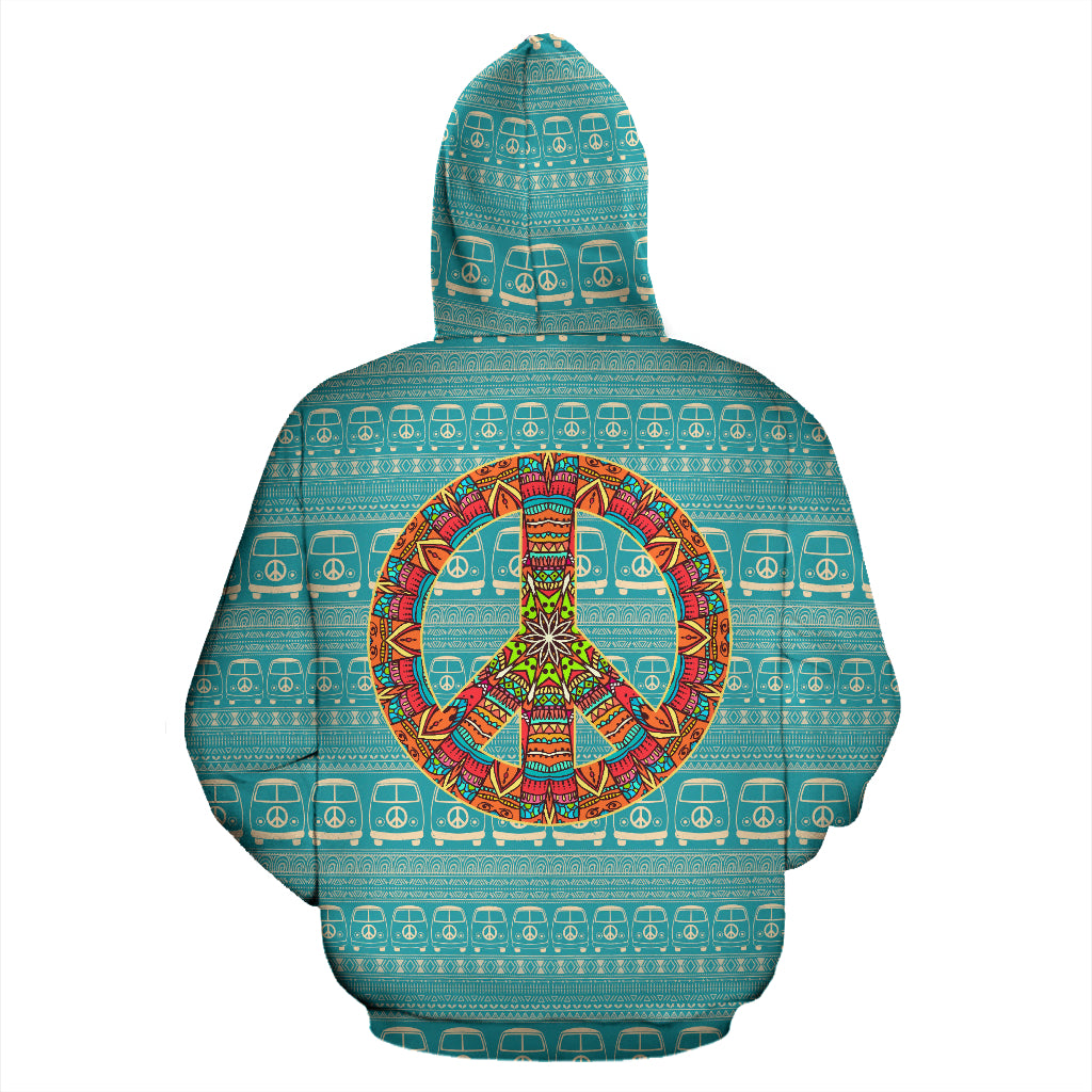 Peace Hippie Bus Hoodie - view 2