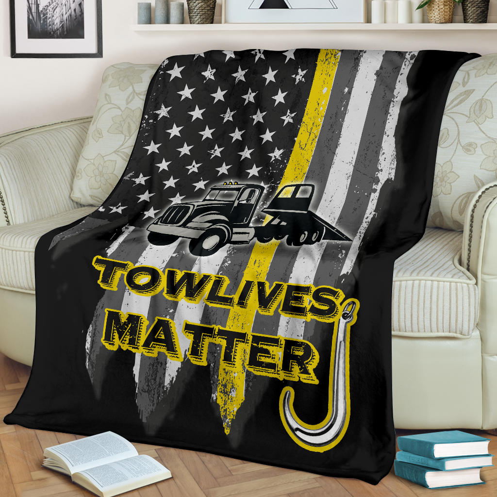 Towlivesmatter Blanket - Flatbed Version - view 2