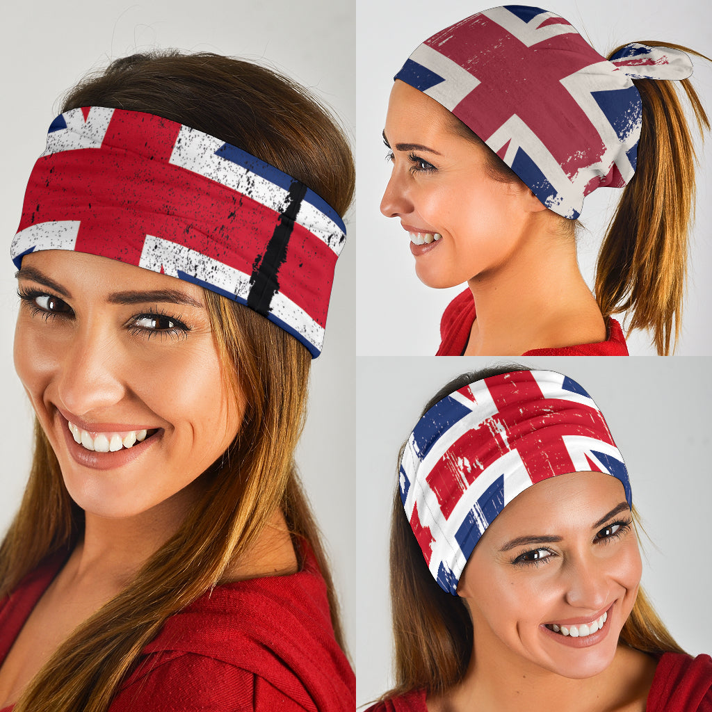 Grunge Union Jacks (Black, White, Grey) - Bandana 3 Pack - view 2