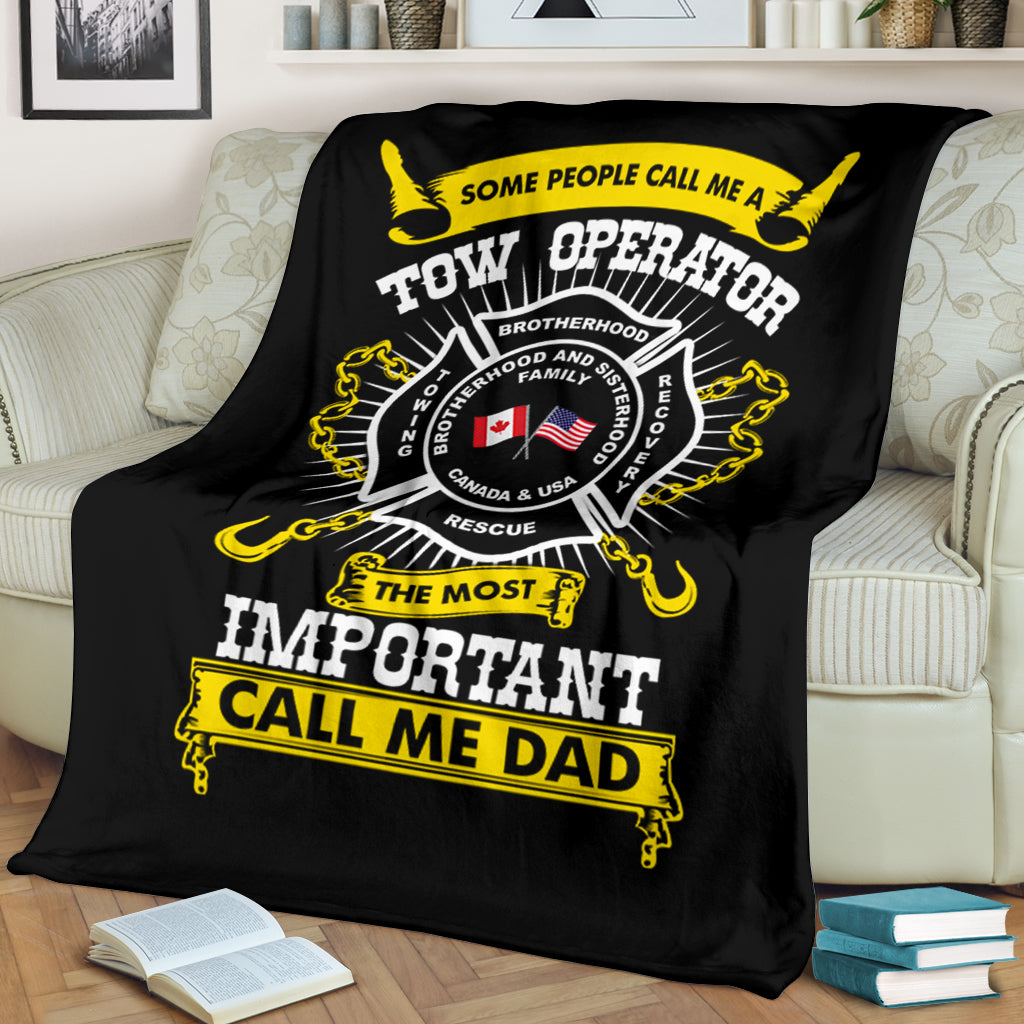Proud Tow Operator Dad Blanket - view 2