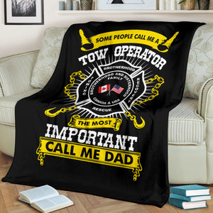 Proud Tow Operator Dad Blanket